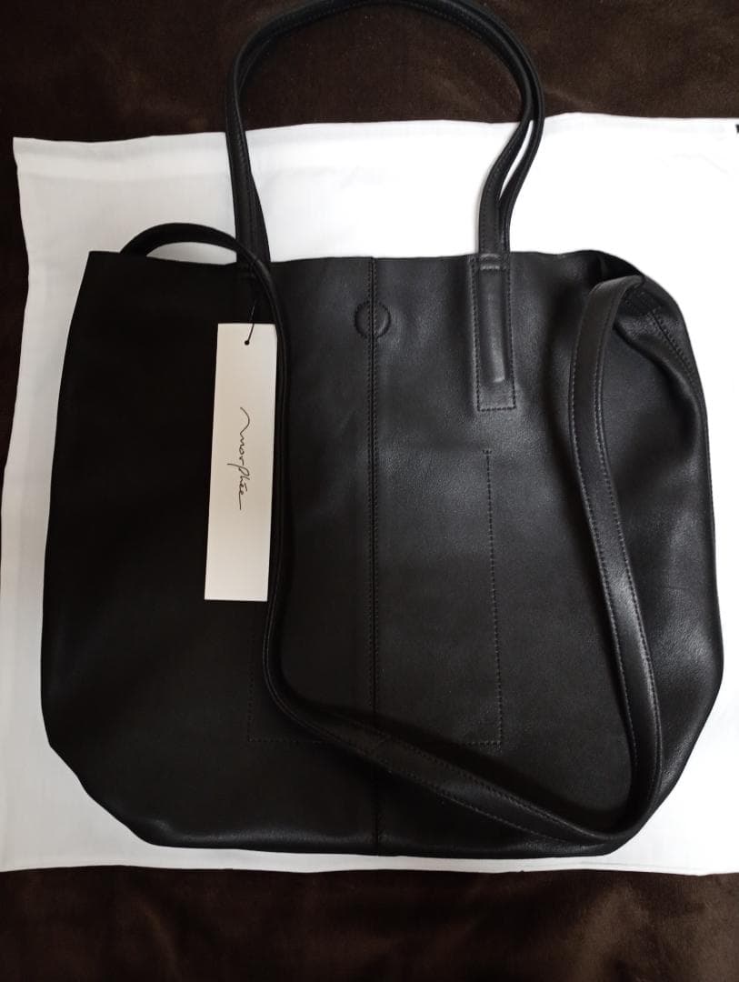 新品　3WAY MIDIUM TOTE　SHORT　BLACK 　Morphee
