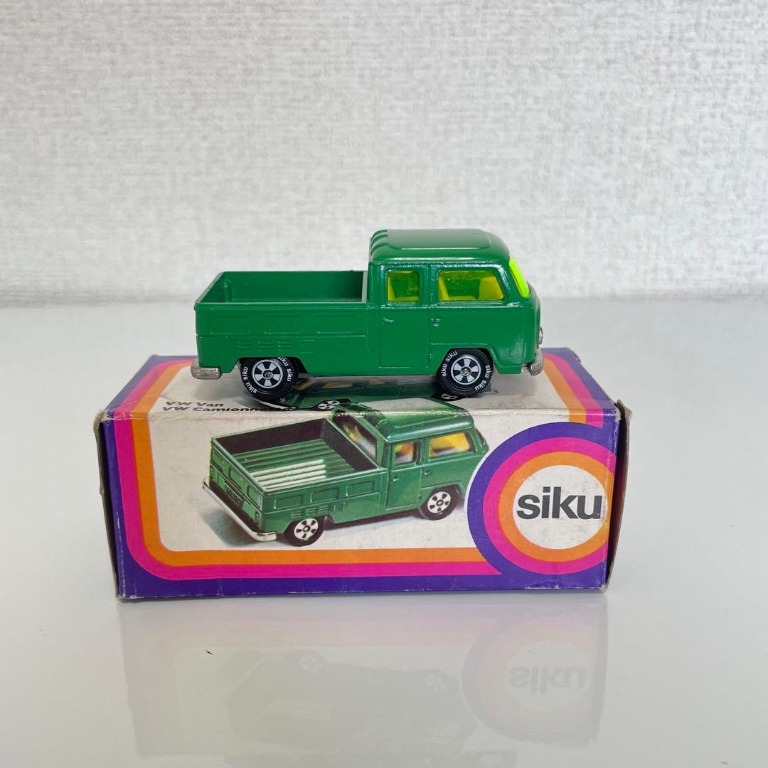siku (ジク) No.1030 Pritschenwagen SIKU 1030 - VW Bus T2 Pritschenwagen rot - 1:55 OVP ungeöffnet