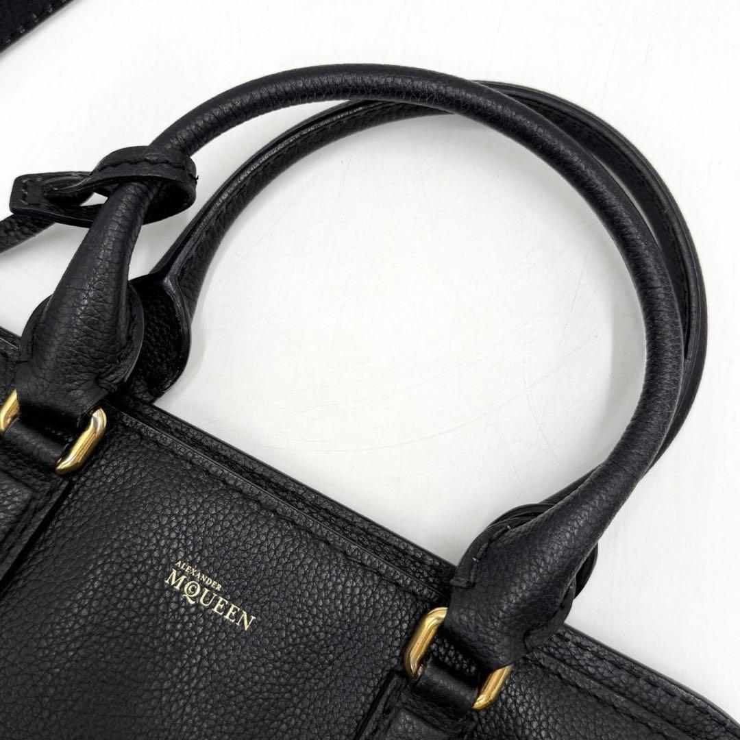 美品】アレキサンダーマックイーン パドロック ハンドバッグ スカル