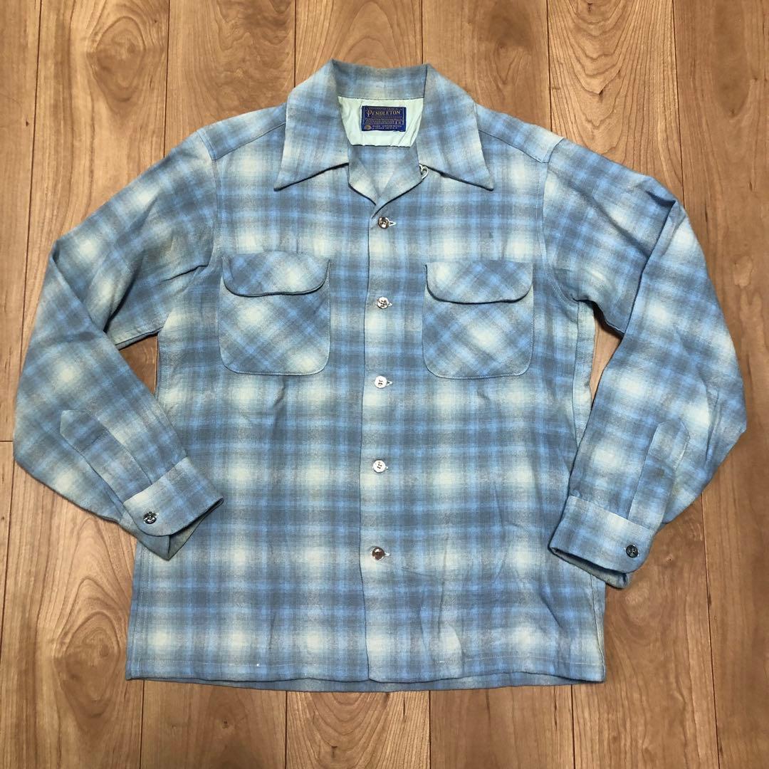 デ*ン様 70s Pendleton ペンドルトン オンブレ ウールシャツ チェ