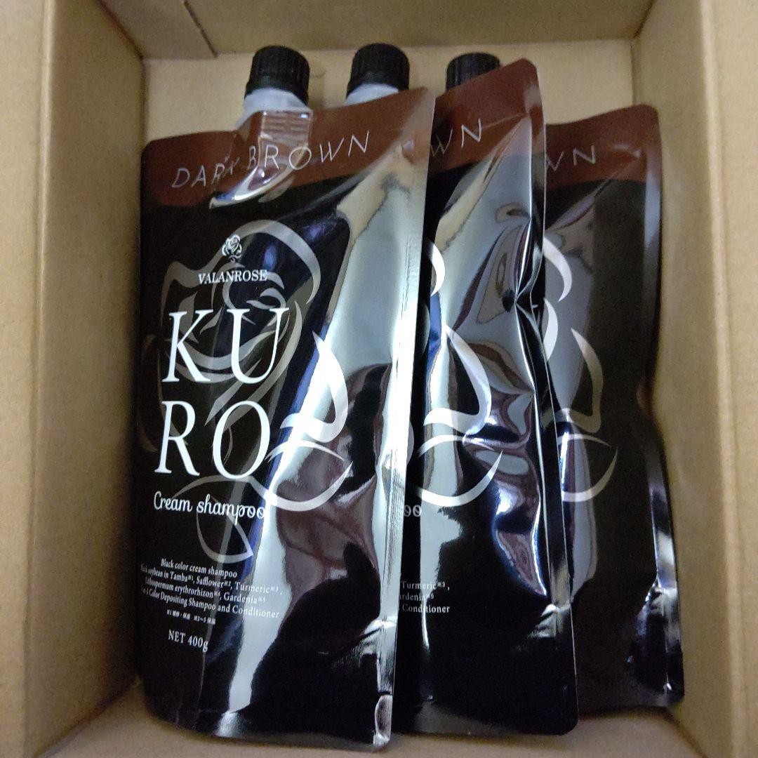 バランローズ KURO クリームシャンプー 400ｇ ダークブラウン 白髪染め