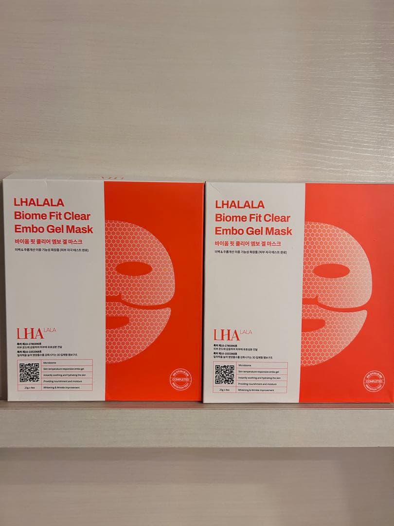 ララピール Biome Fit Clear Embo Gel Mask 8枚