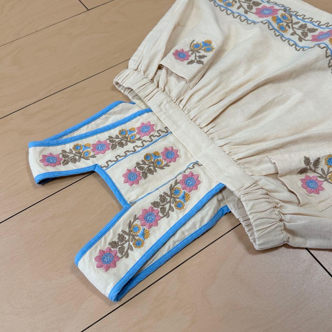 美品 apolina PINAFORE エプロンワンピース 2-3y - メルカリ