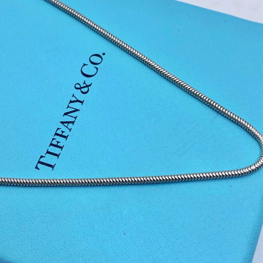 美品】ティファニー スネークチェーンのみ ネックレス 45cm シルバー