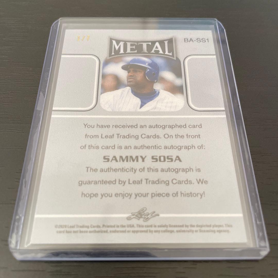 sammy sosa サミー ソーサ 直筆サインカード 世界7枚限定 - メルカリ