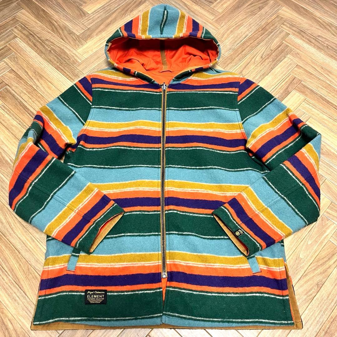極美品　ナイジェルケーボン　エレメント　リバーシブル　マウンテンパーカー