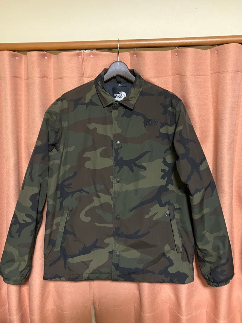 【美品】ノースフェイス☆カモ柄☆コーチ ジャケット☆迷彩☆XL☆HYVENT