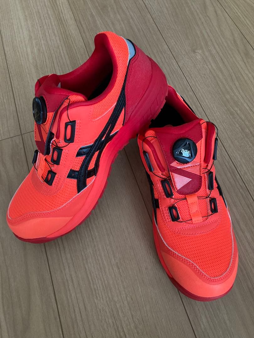 ASICS WINJOB CP209 BOA Tokyo レッド安全靴 25cm