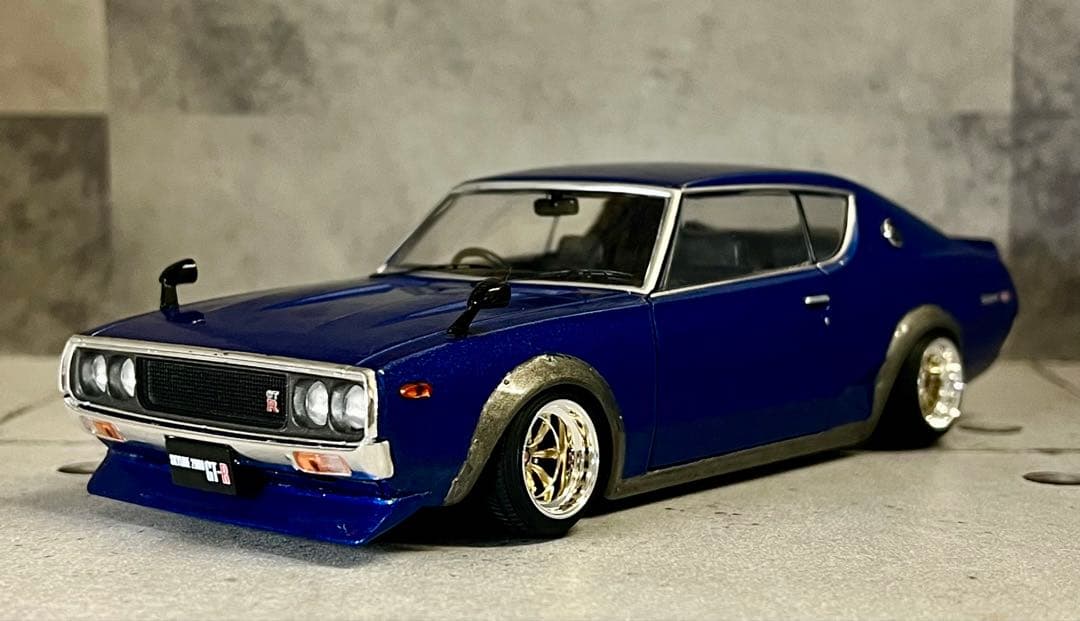 国産名車 1/24 スカイライン GT-R ケンメリ カスタム 旧車 ミニカー 1/24 日産 ケンメリ GT-R （カスタム品） - メルカリ