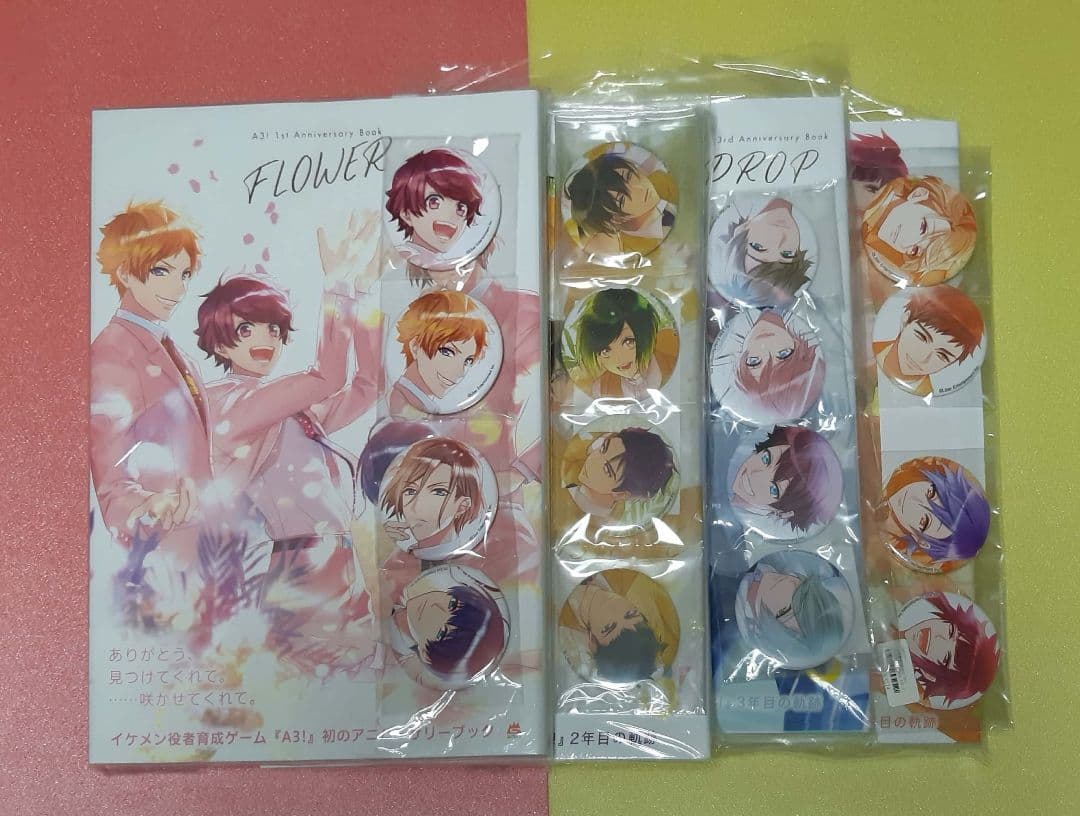 A3! アニバーサリーブック　缶バッチ　ポスター　セット A3! アニバーサリーブック 缶バッチ ポスター セット