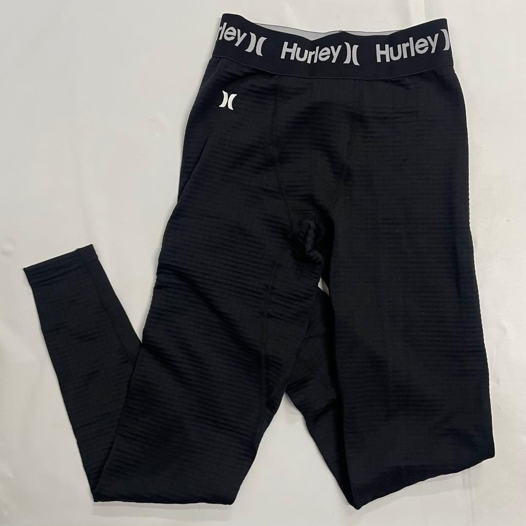 Hurley ファントム ワッフルインナー レギンス S 黒