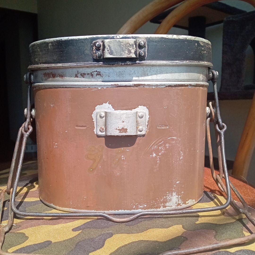 希少!　珍品!　日本軍九二式　二重飯盒　九九ニギリ矢製