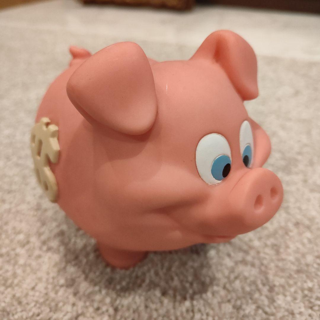 【ビンテージ】【レトロ】【希少】東京ディズニーランドトゥーンタウン銀行の豚