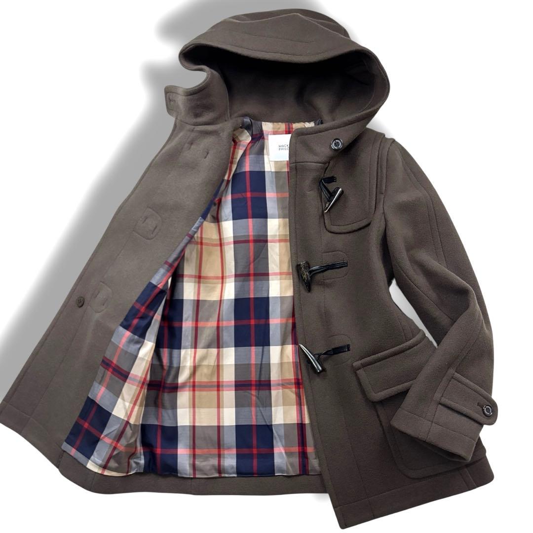 美品 マッキントッシュフィロソフィー ダッフルコート リバーメルトン ショート