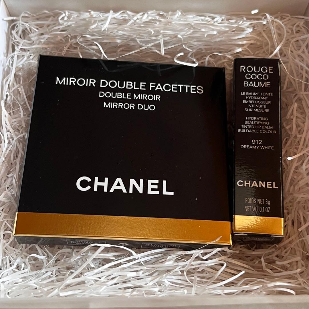 【新品・未使用】CHANEL コンパクトミラー/リップクリーム912
