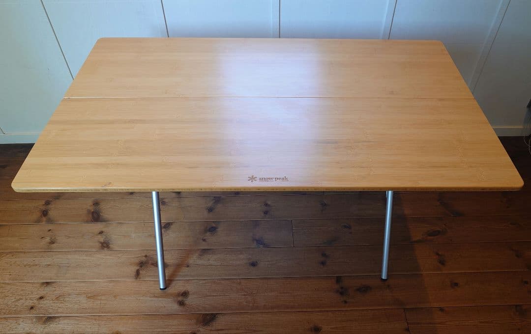 【美品】スノーピーク ワンアクションテーブルロング竹 アウトドア