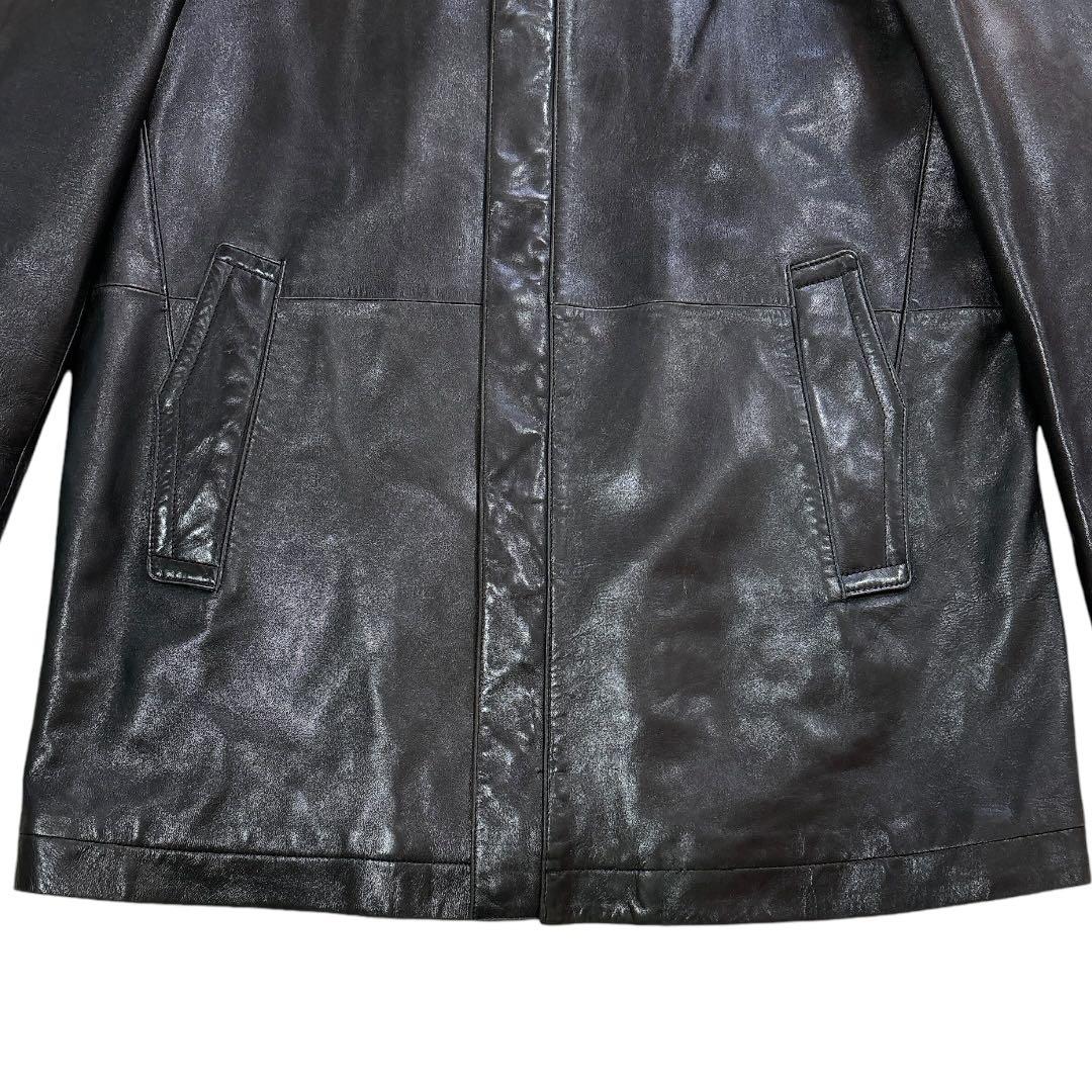 DURBAN ダーバン レザージャケット ラムレザー シープスキン 本革 黒