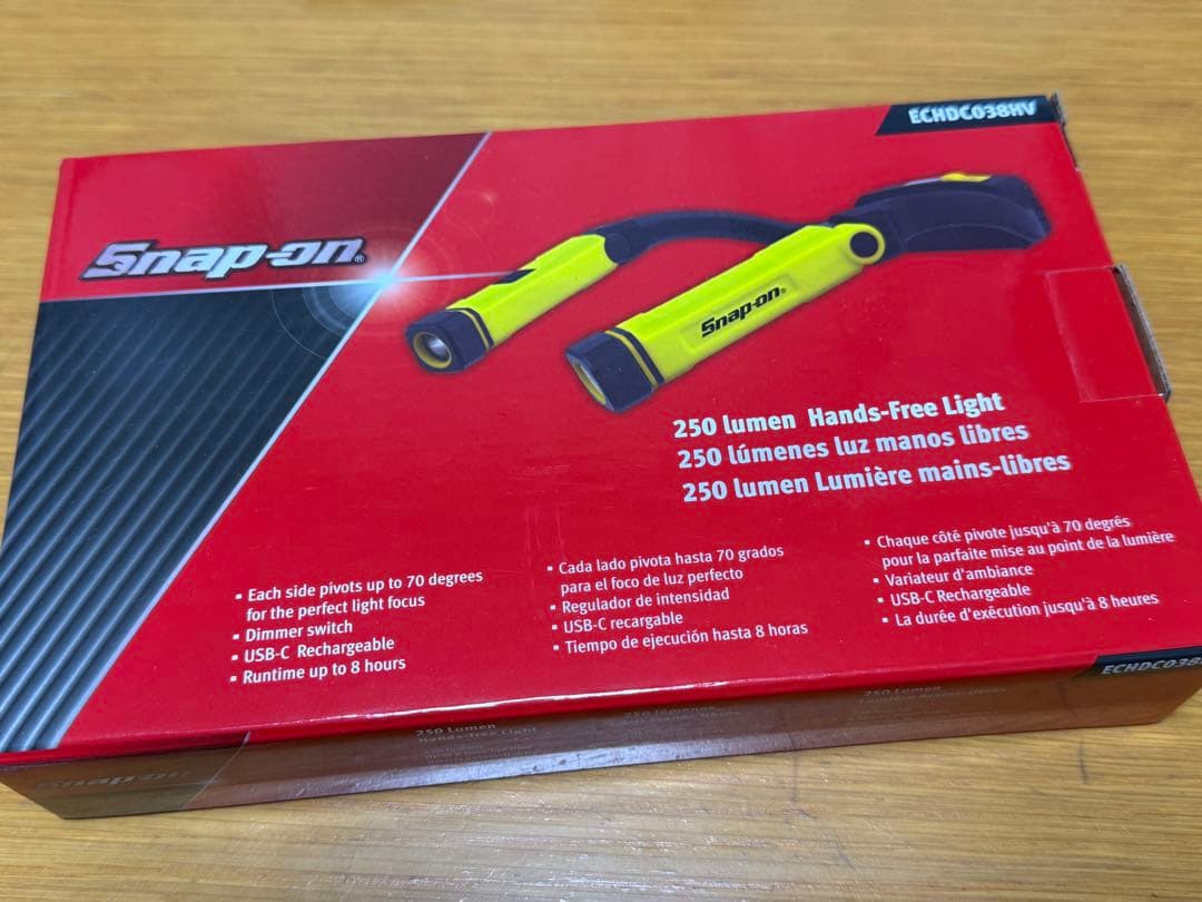 絶版 SNAP-ON ネックライト 新品 限定色 ハイビジイエロー スナップオン 新品未使用 Snap-on スナップオン ハンズフリー ネック ライト