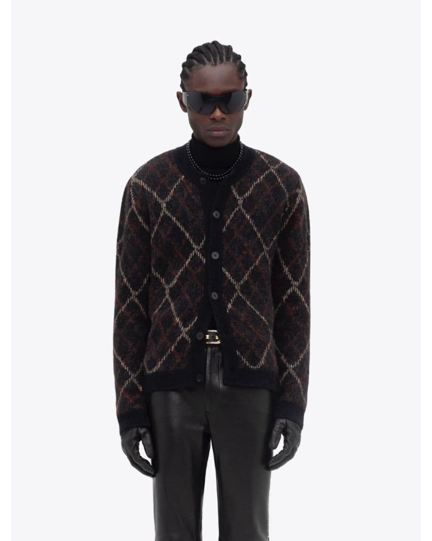 ERNEST W.BAKER アーネストダブルベイカー カーディガン チェック