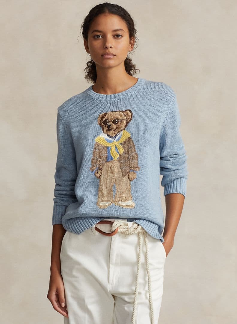 POLO RALPH LAUREN Poloベア コットンクルーネック セーター