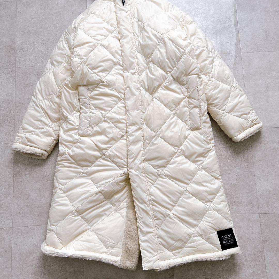 美品✨タイオン×ノーリーズ 別注ダイヤキルト×ボアロングダウン