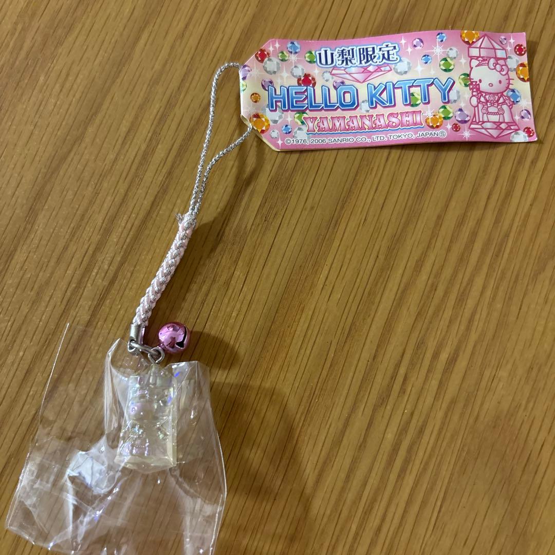 ご当地キティ　山梨限定　YAMANASHI 宝石ハローキティ ストラップ 根付け