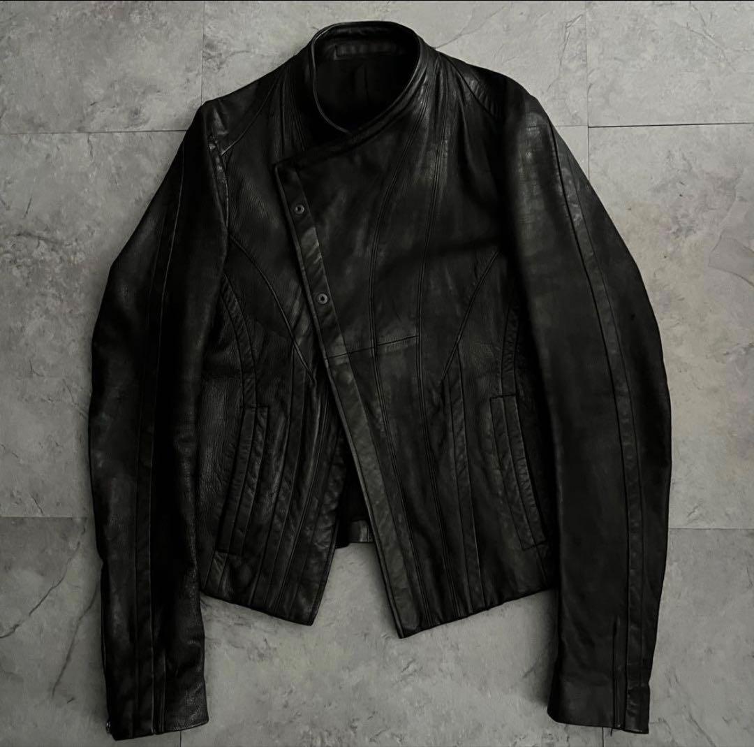 ジャケット・アウター Julius Deformation Leather Jacket