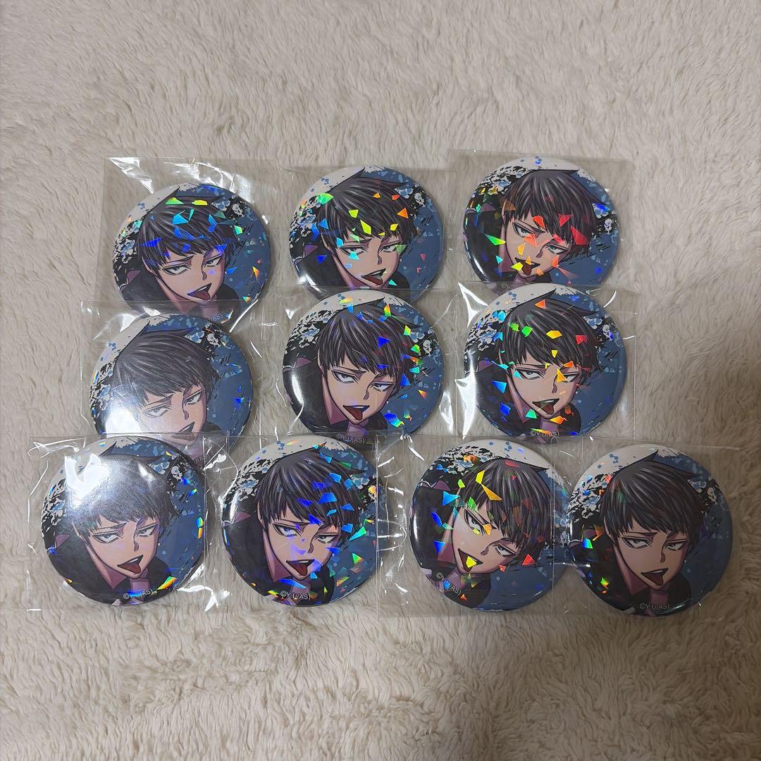 桃源暗鬼 矢颪碇 缶バッジ メイド ツリビレ ホログラム缶バッジ ホロ缶