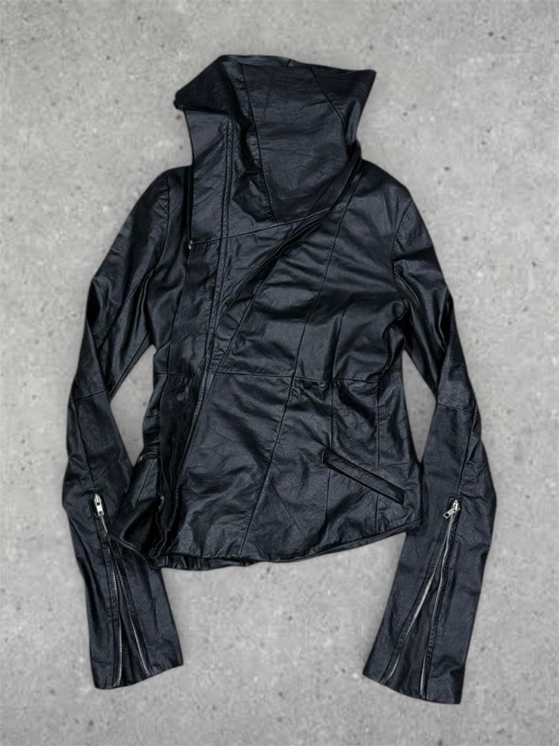 EKAM ハイネックレザージャケット