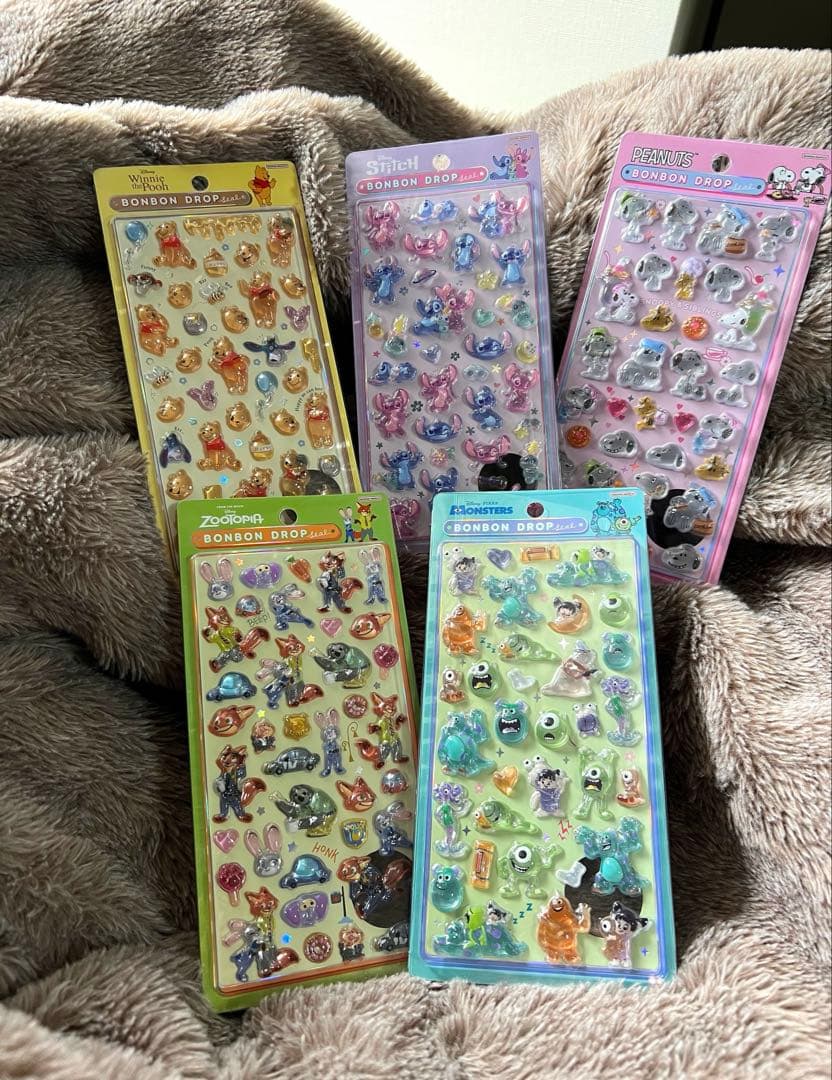 ボンボンドロップシール 5種類セット