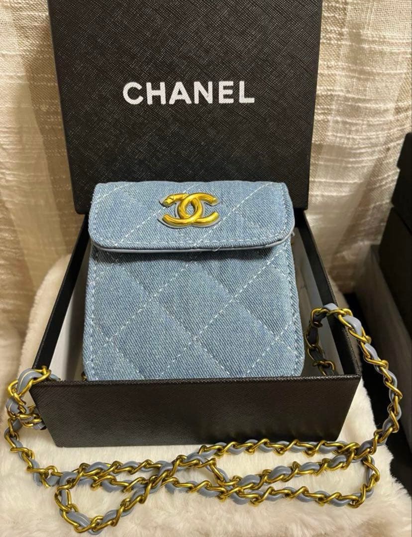 【CHANEL】￼非売品デニムノベルティケース【シャネル】