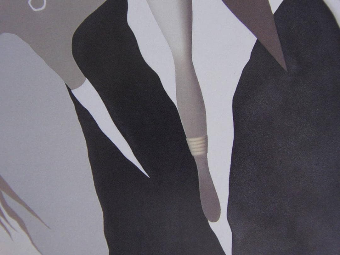 東郷青児、【タッシリ】、希少な額装用画集より、状態良好、新品額装付