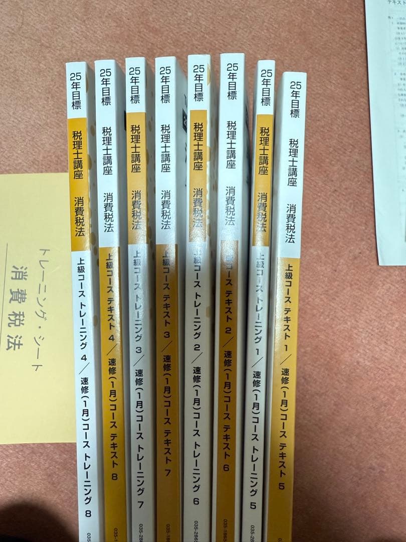TAC 消費税法 税理士講座 2025年合格目標 上級コース テキストなど全て