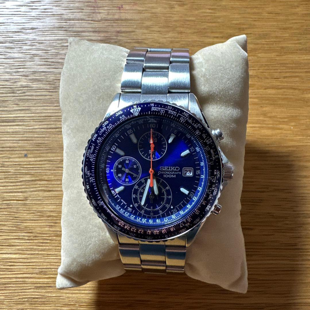 SEIKO クロノグラフ 100M 防水