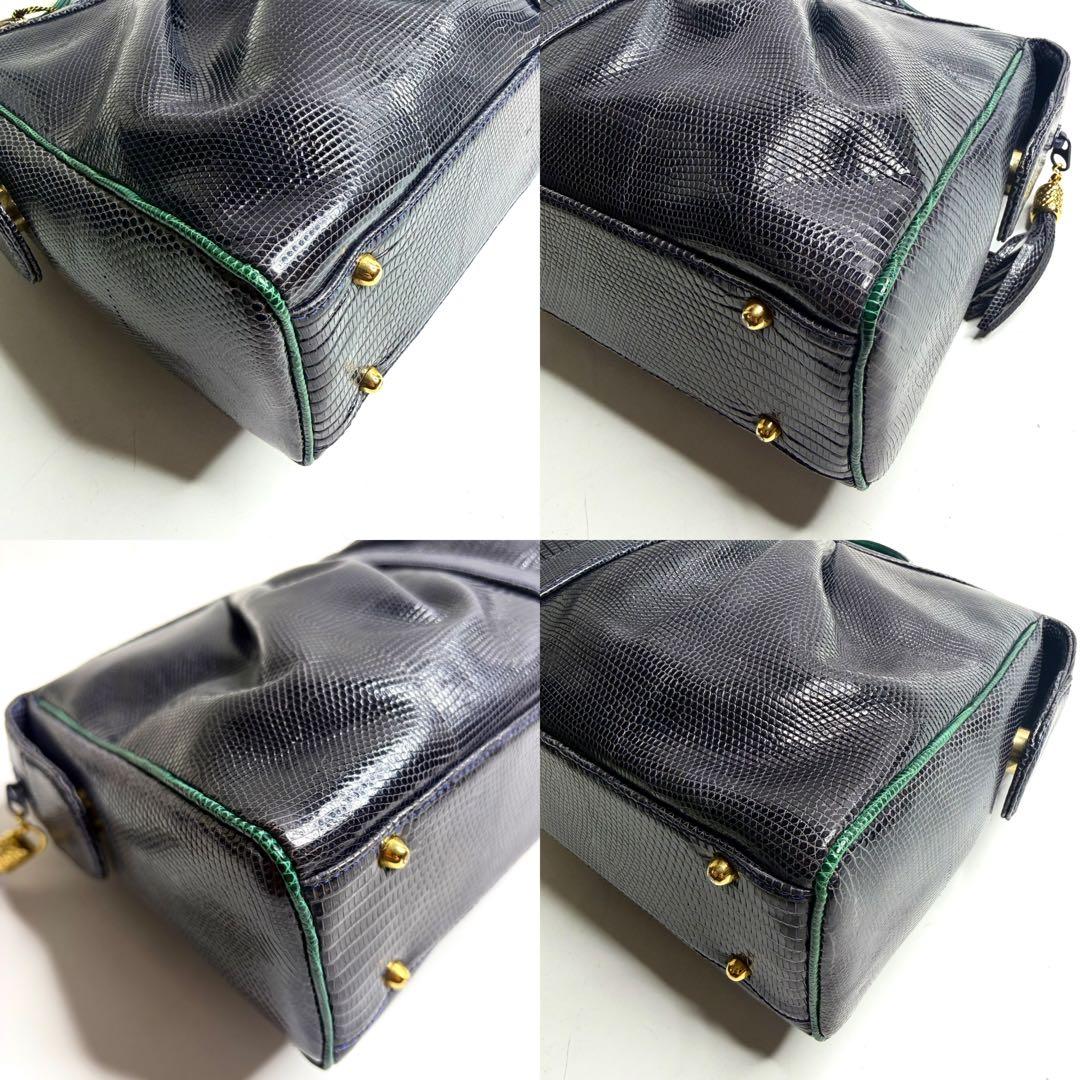 JRA 定価14.8万円 リザード 2way ハンドバッグ ゴールド金具 - メルカリ