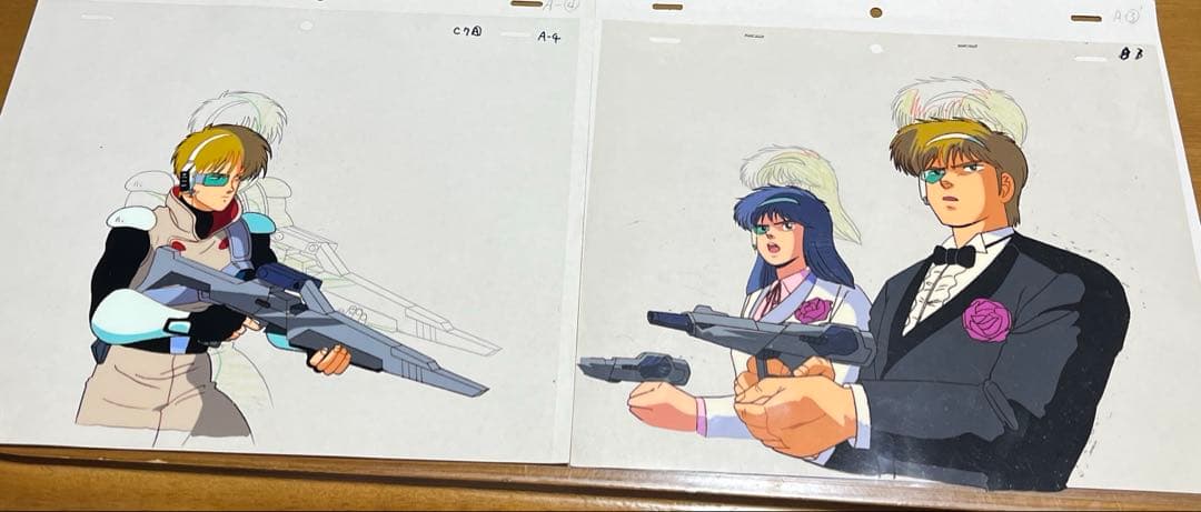 赤い光弾ジリオン セル画 チャンプ アップル 2枚セット