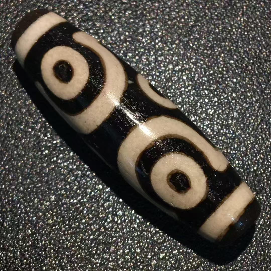 任晓攀 炫玥 手作り十字金刚六眼天珠 財運 幸運 魔除 厄除 破邪 チベット天珠