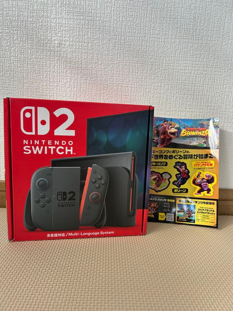 【納品書つき】Nintendo Switch2多言語　ドンキーコングシール付き