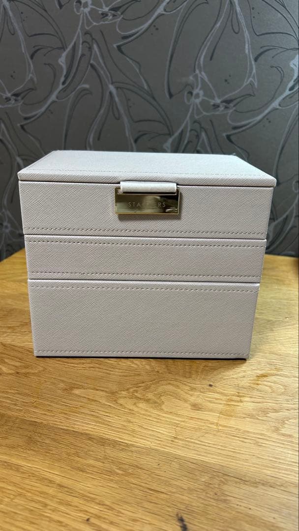 お値下げ！STACKERSミニジュエリーボックス3段トープグレージュスタッカーズ