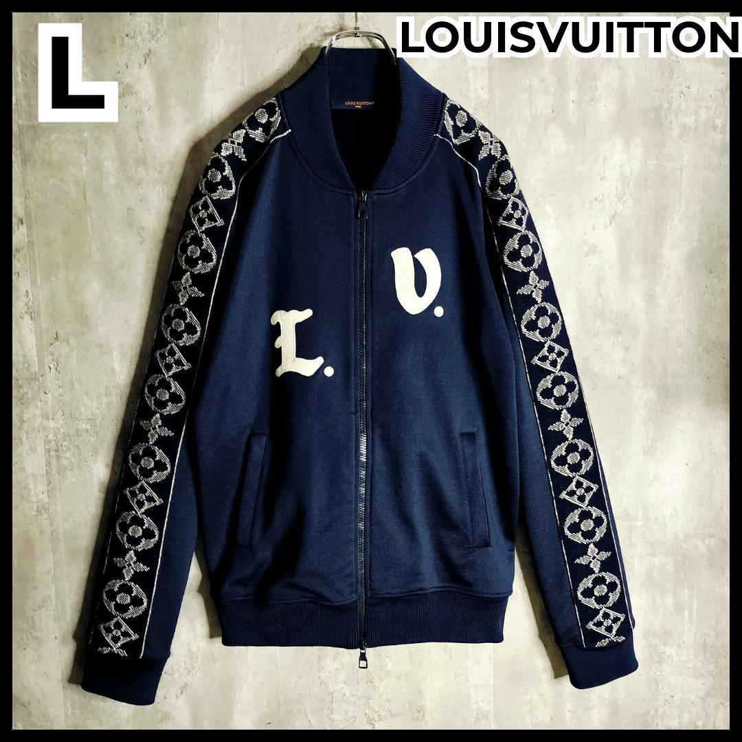 極美品・24SS★ルイヴィトン モノグラム シグネチャー刺繍 トラックジャケット