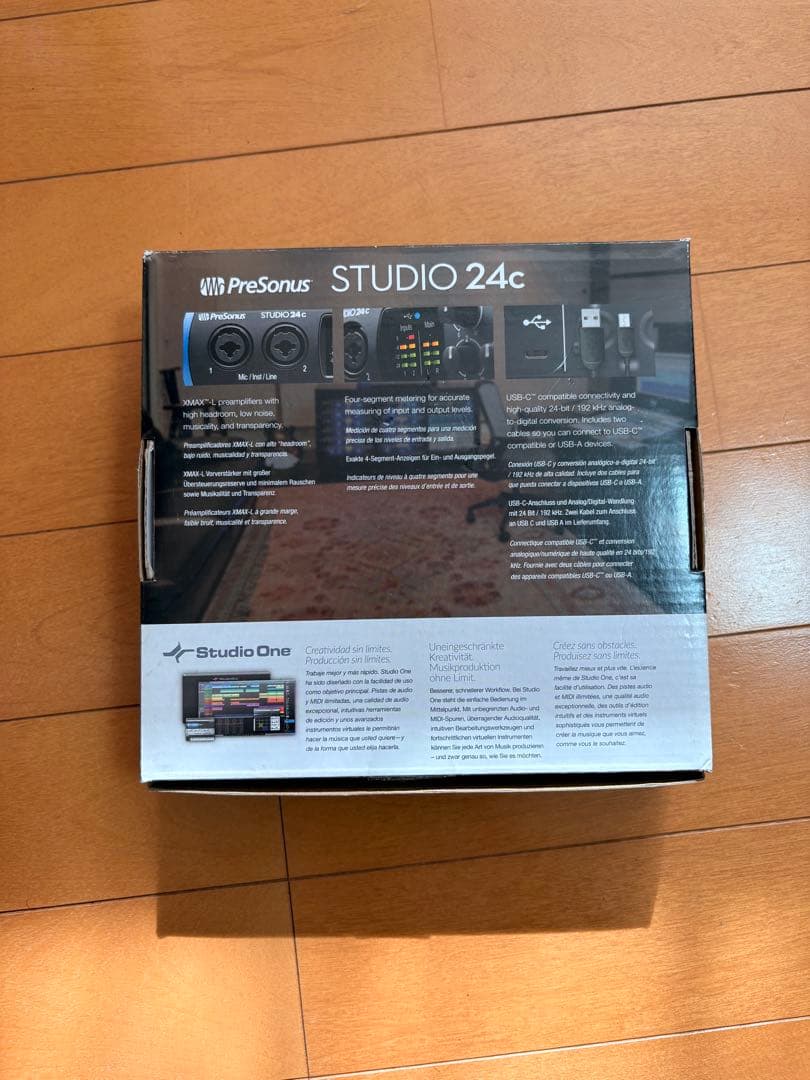 PreSonus Studio 24c インターフェイス 箱、ケーブル付属 - メルカリ