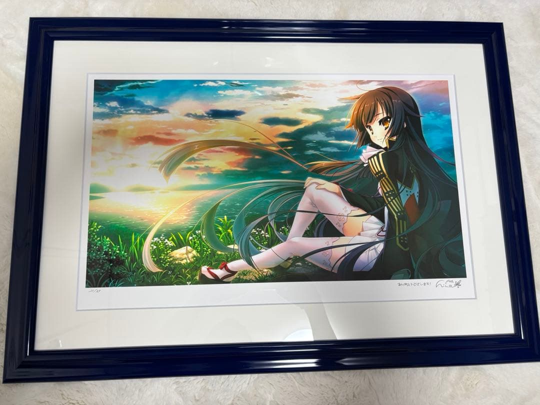 アールビバン 版画 片桐雛太 鳰の海辺 久遠 戦国恋姫大幅値下】片桐雛