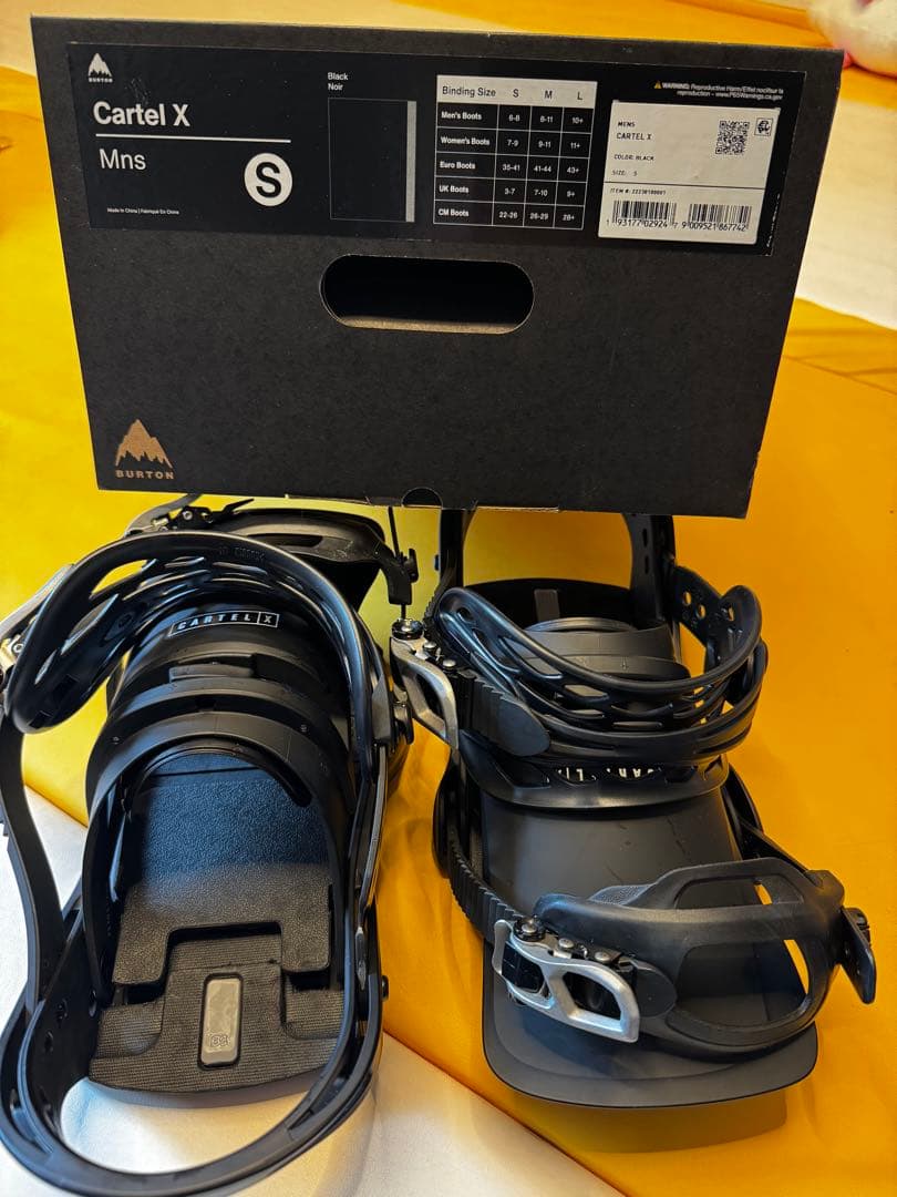 バートンCARTEL X ブラック S burton カーテル　24／25