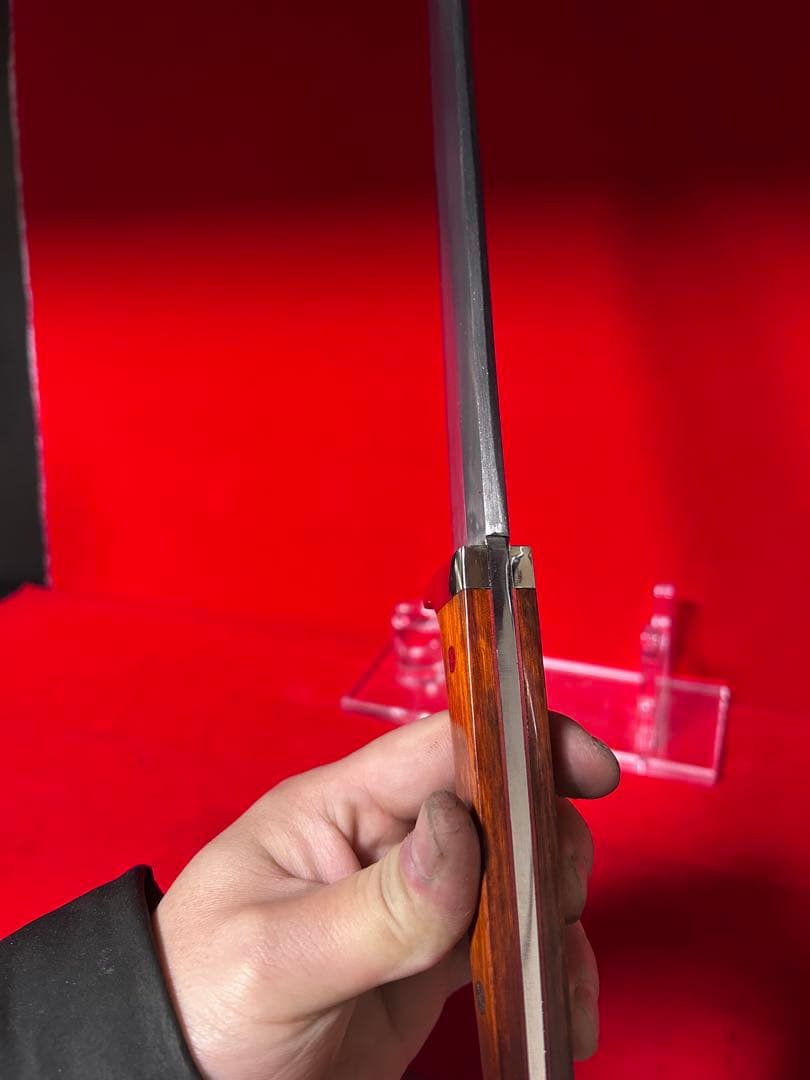 01576 包丁 先丸 鉈 剣鉈 大道工具 玉鋼製 甲伏鍛 箱