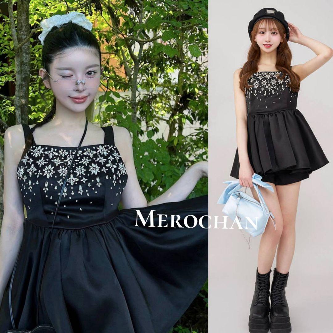 ダーリッチ ジュエリーフレアチュニック 黒