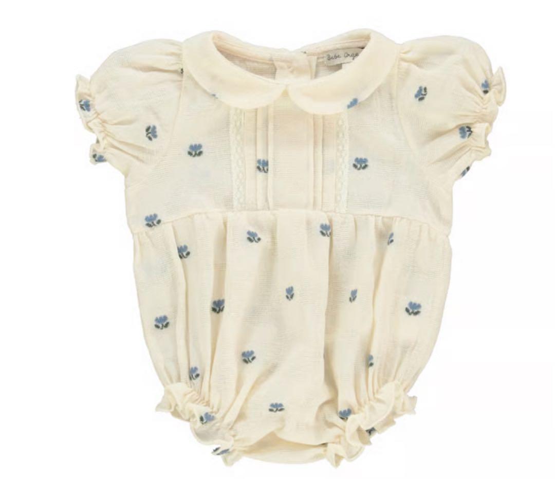 Bebe Organic 花柄ロンパース