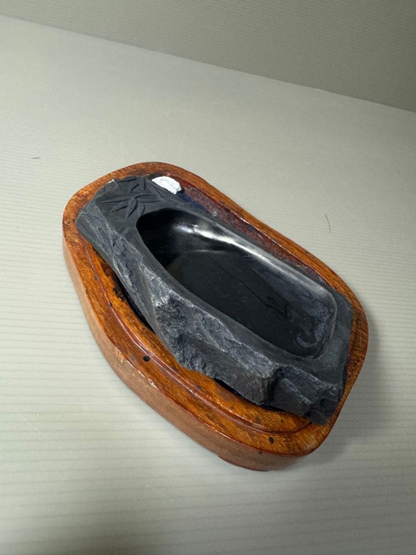 2099 古硯 端渓硯 竹彫 共箱 書道具 文房四宝 唐物 中国美術 - メルカリ