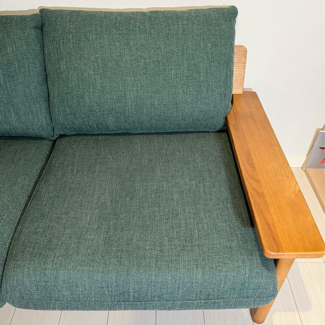 unico ウニコ KIRP キルプ カバーリングソファ 2シーター 緑 - メルカリ