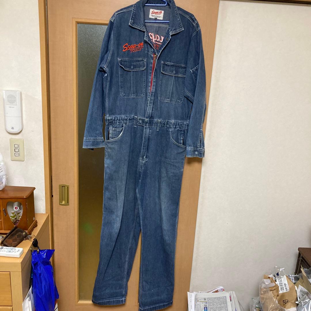 Snap-on デニムオーバーオール