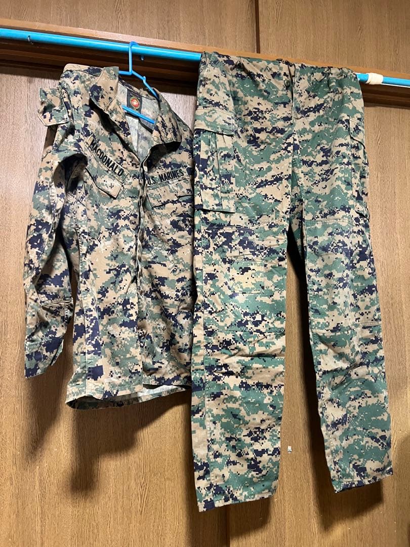 迷彩服セット ポリエステル混紡